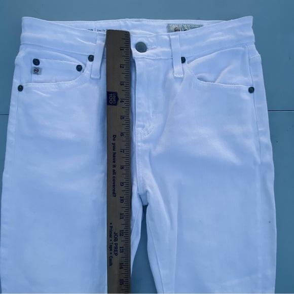 AG Ex-Boyfriend Slouchy Slim Crop Jeans 1 Year Base White Size 24 00 - Picture 8 of 16
